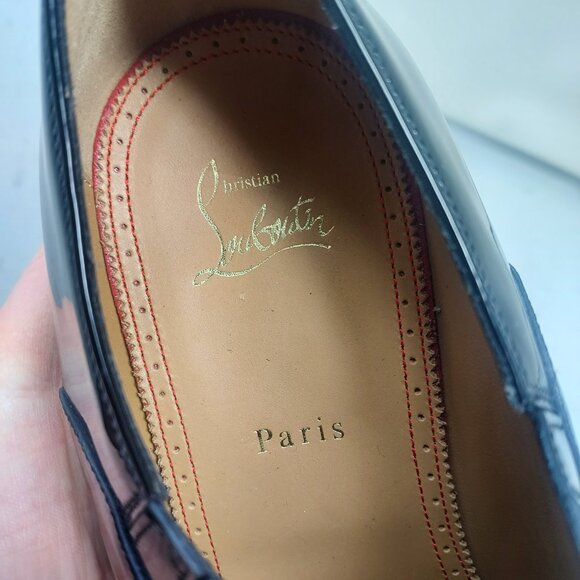 Christian Louboutin Greg on MENS Flat Patent Leather Shoe main image 13